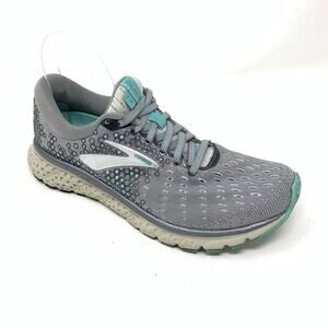 Brooks Glycerin 17 Women’s Athletic Shoe Grey Aqua Size 7